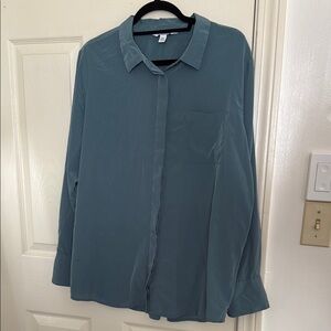 Teal Button-Up Shirt